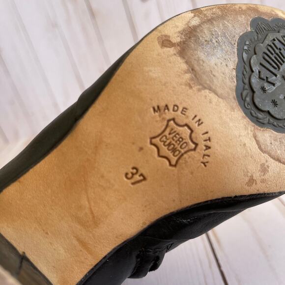 Fiorintini + Baker Black Leather Ankle Booties 37 - Picture 11 of 11